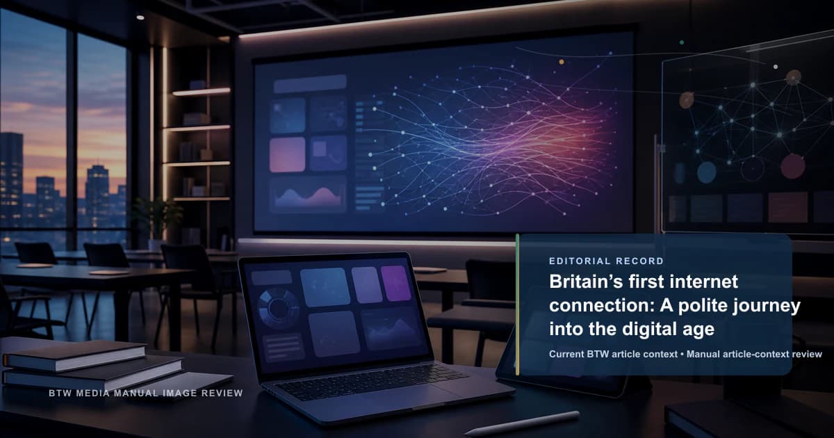 Première connexion internet de la Grande-Bretagne: un voyage courtois dans l’ère numérique