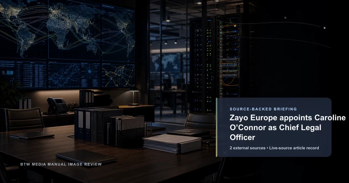 Zayo Europe 任命 Caroline O’Connor 为首席法律官