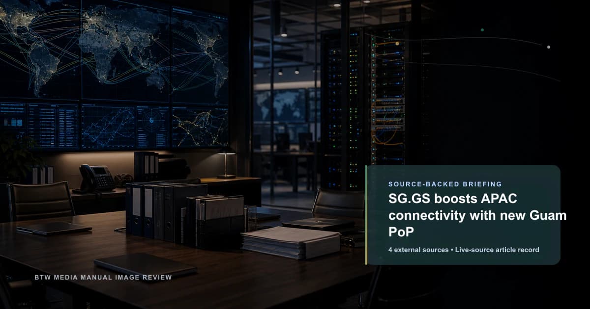 SG.GS renforce la connectivité APAC avec un nouveau PoP à Guam