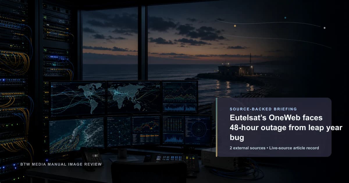 Eutelsat’s OneWeb: panne de 48 heures due à un bug d’année bissextile
