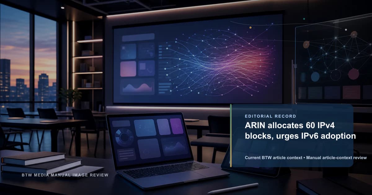 ARIN alloue 60 blocs IPv4 et encourage l'adoption d'IPv6