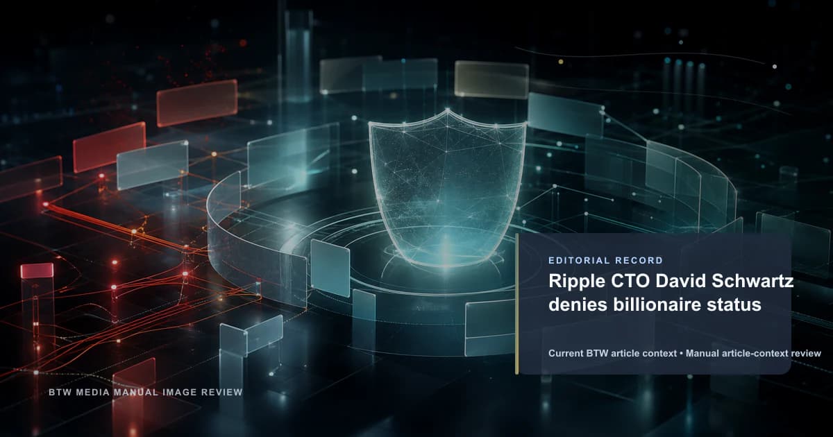 Le CTO de Ripple, David Schwartz, nie être milliardaire