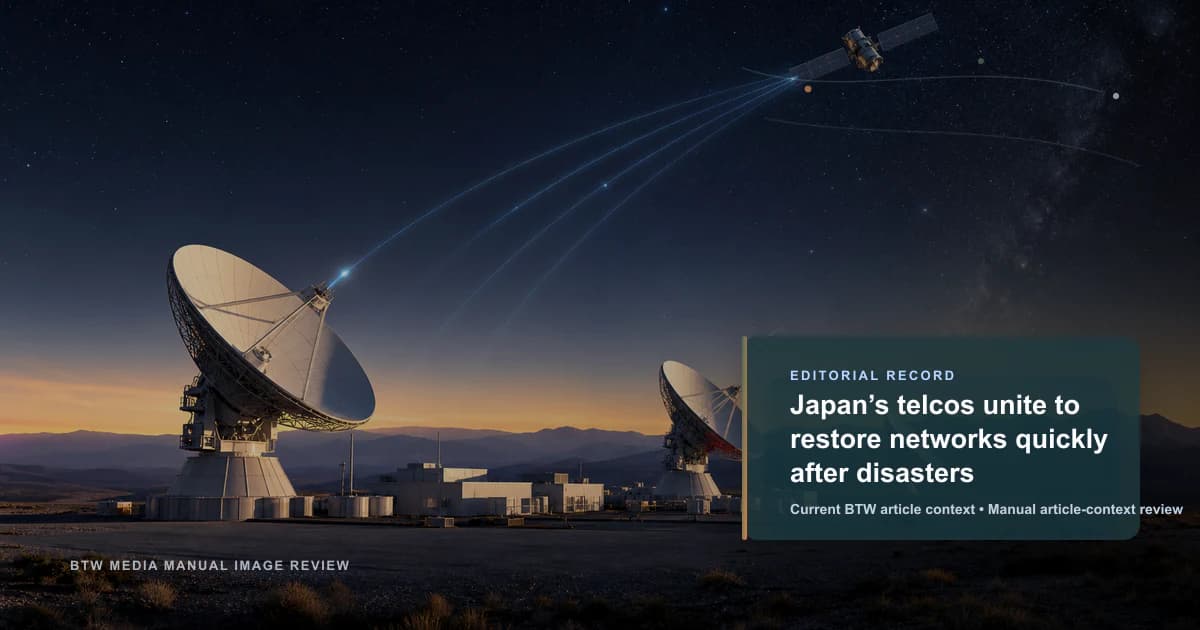 Les opérateurs télécoms japonais s'unissent pour restaurer rapidement les réseaux après les catastrophes
