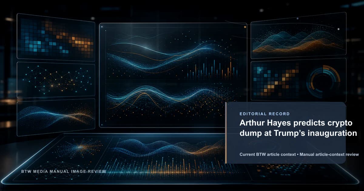 Arthur Hayes prédit un krach crypto lors de l'investiture de Trump
