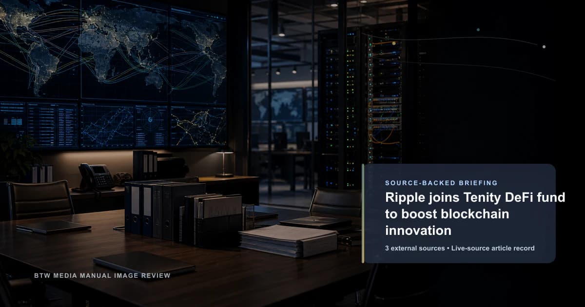 Ripple rejoint le fonds DeFi de Tenity pour stimuler l'innovation blockchain