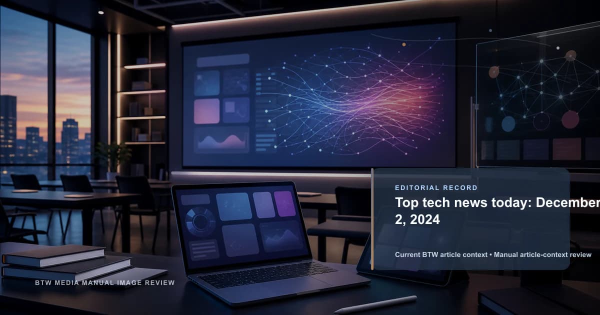Actualités tech du jour : 2 décembre 2024