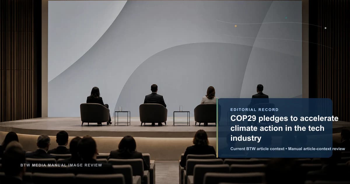 COP29 pledges to accelerate climate action in the tech industry