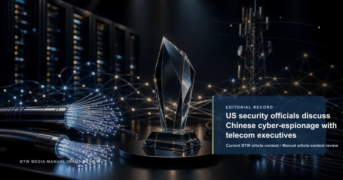 US security officials discuss Chinese cyber-espionage with telecom executives reviewed editorial image