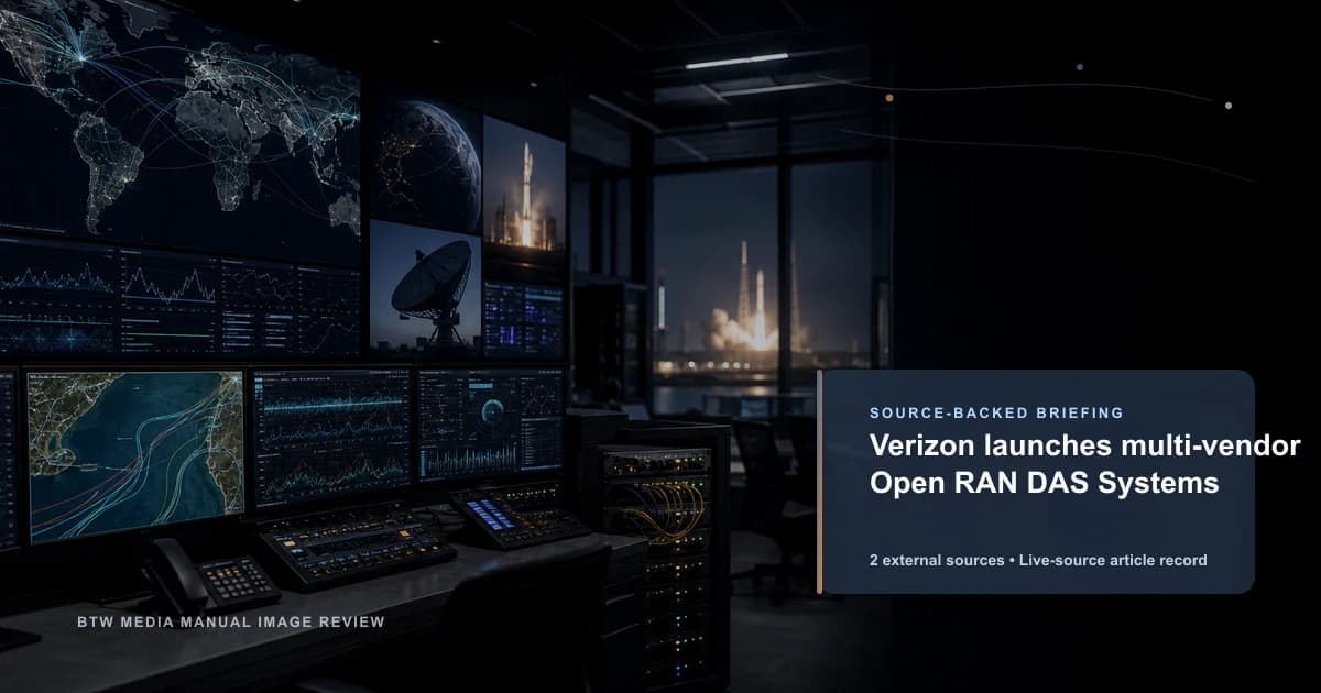 Verizon lanza sistemas DAS Open RAN de múltiples proveedores