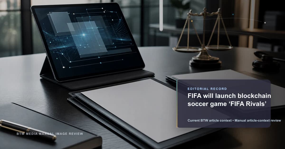 FIFA 将推出区块链足球游戏《FIFA Rivals》