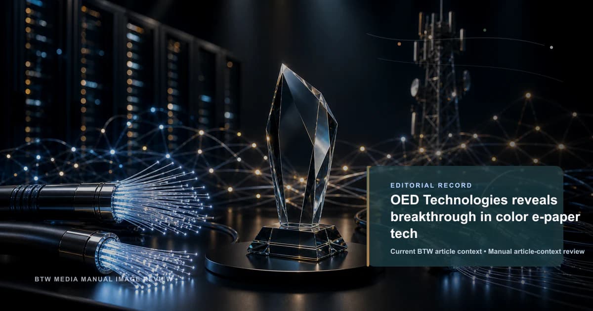 OED Technologies dévoile une percée e-paper couleur