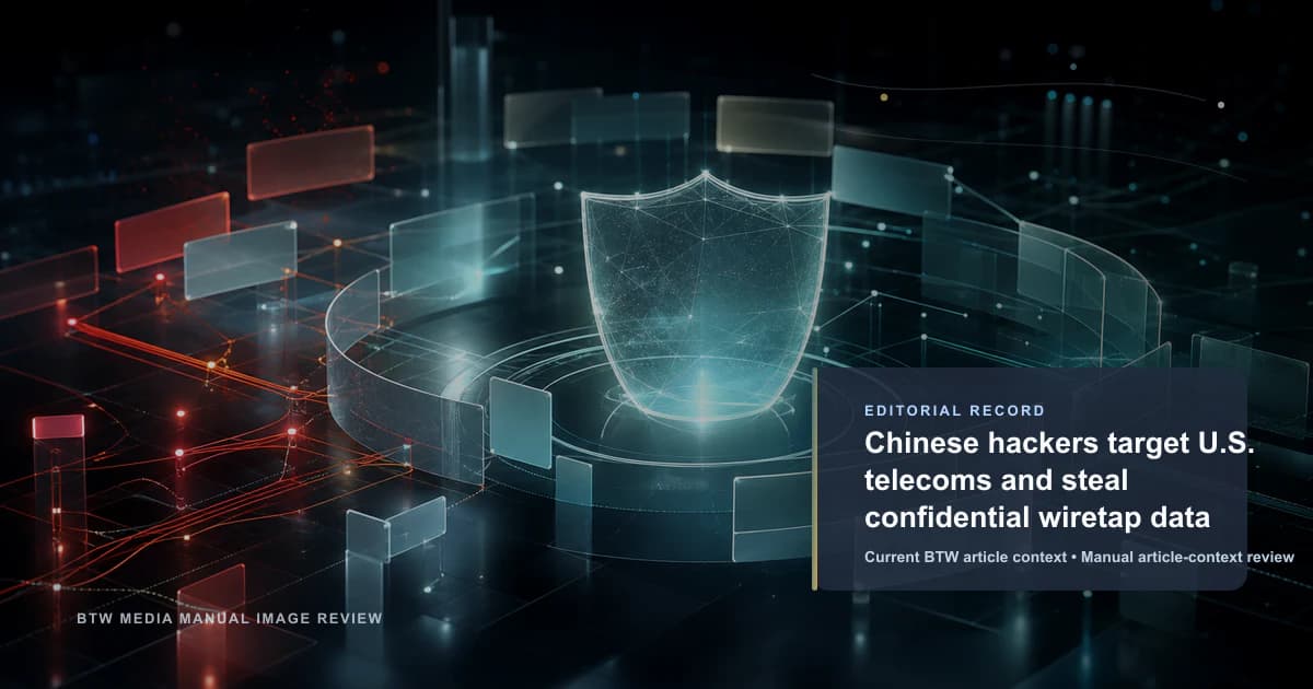 Chinese hackers target U.S. telecoms and steal confidential wiretap data reviewed editorial image