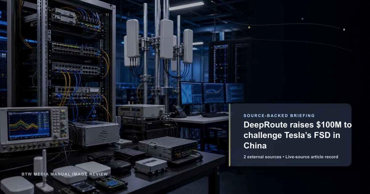 DeepRoute lève 100 M$ pour défier le FSD de Tesla en Chine