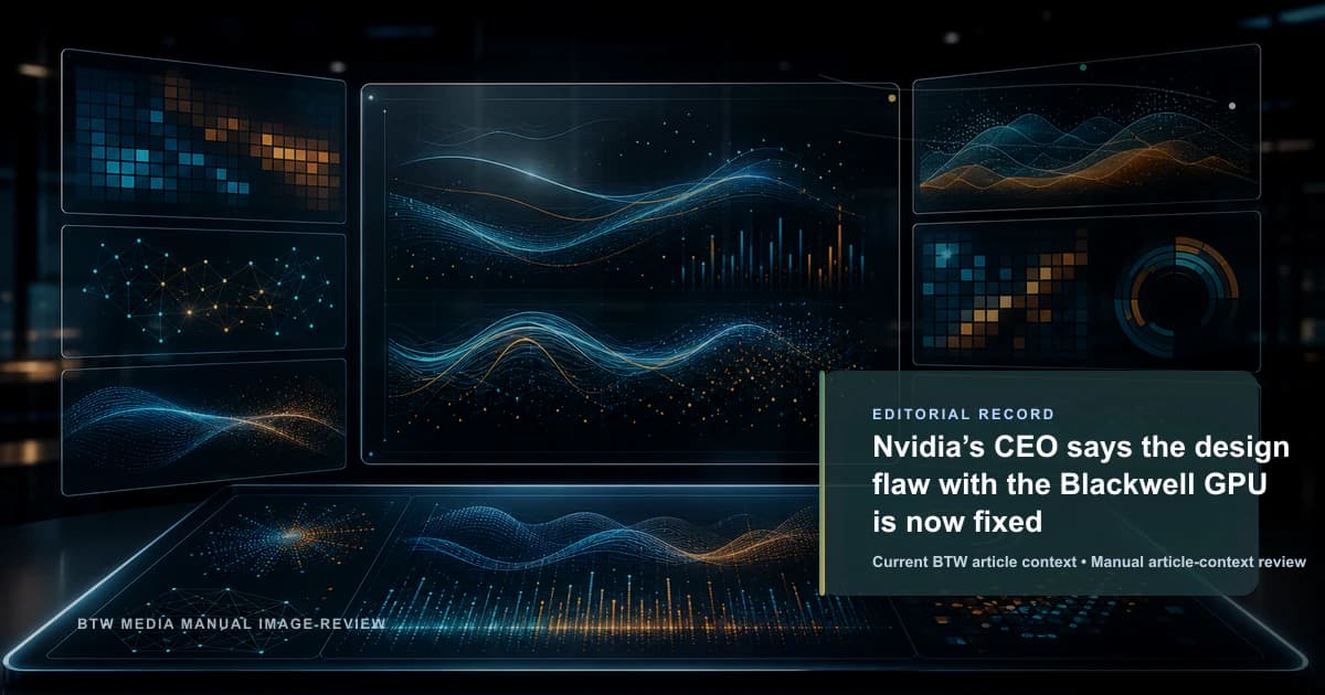 NVIDIA CEO 表示 Blackwell GPU 的设计缺陷现已修复