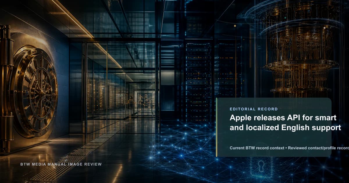 Apple lance une API pour un support anglais intelligent et localisé