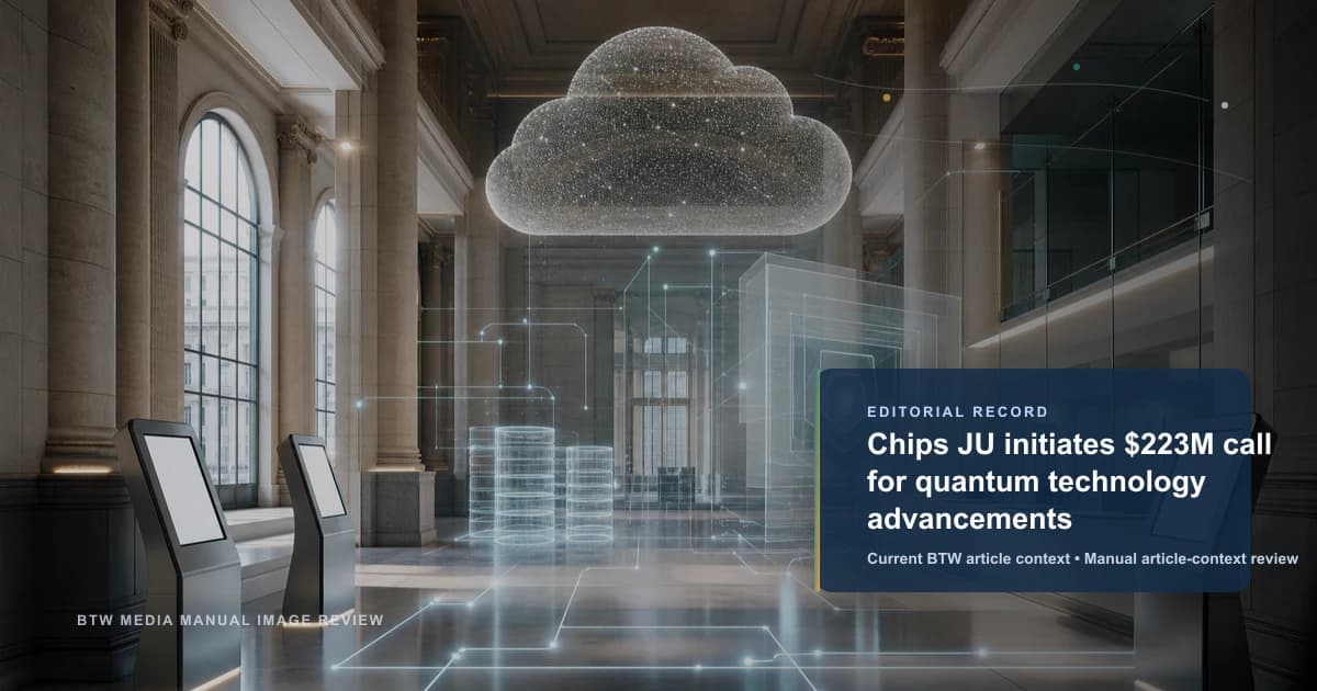 Chips JU 发起 2.23 亿美元量子技术发展提案征集