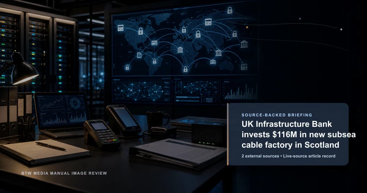 UK Infrastructure Bank invierte $116M en nueva fábrica de cables submarinos en Escocia