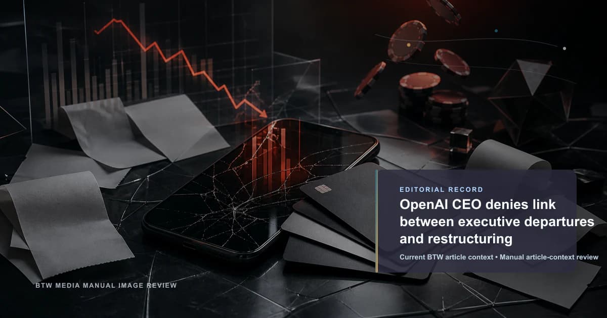 Le PDG d’OpenAI nie tout lien entre les départs de cadres dirigeants et la restructuration
