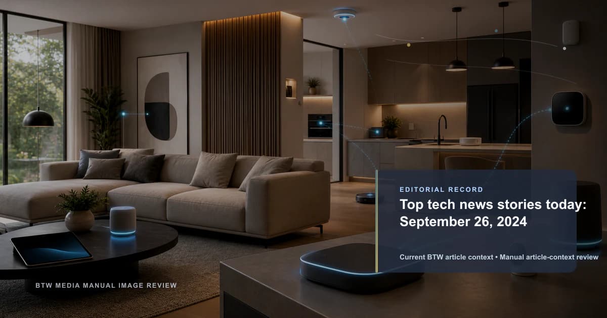 Top tech news stories today: September 26, 2024