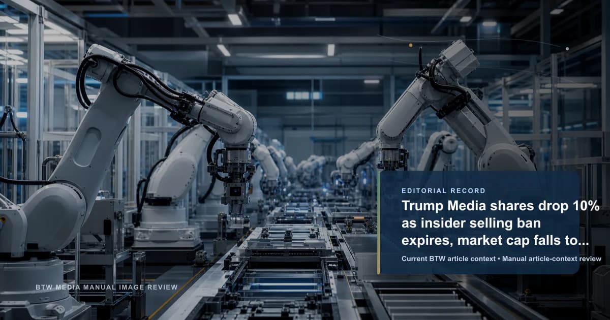 Trump Media Aktien fallen um 10 % nach Auslaufen des Insider-Verkaufsverbots, Marktkapitalisierung sinkt auf 2,4 Milliarden Dollar