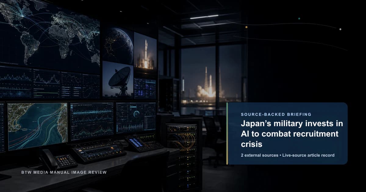 日本军方投资 AI 应对征兵危机