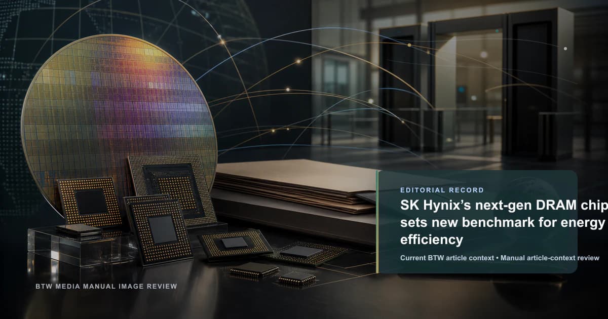 SK Hynix’s next-gen DRAM chip sets new benchmark for energy efficiency reviewed editorial briefing visual