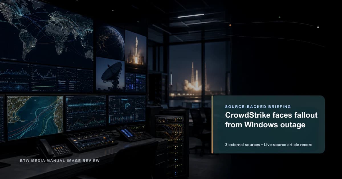 CrowdStrike faces fallout from Windows outage source-backed briefing visual