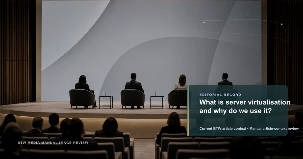 What is server virtualisation and why do we use it? reviewed editorial briefing visual