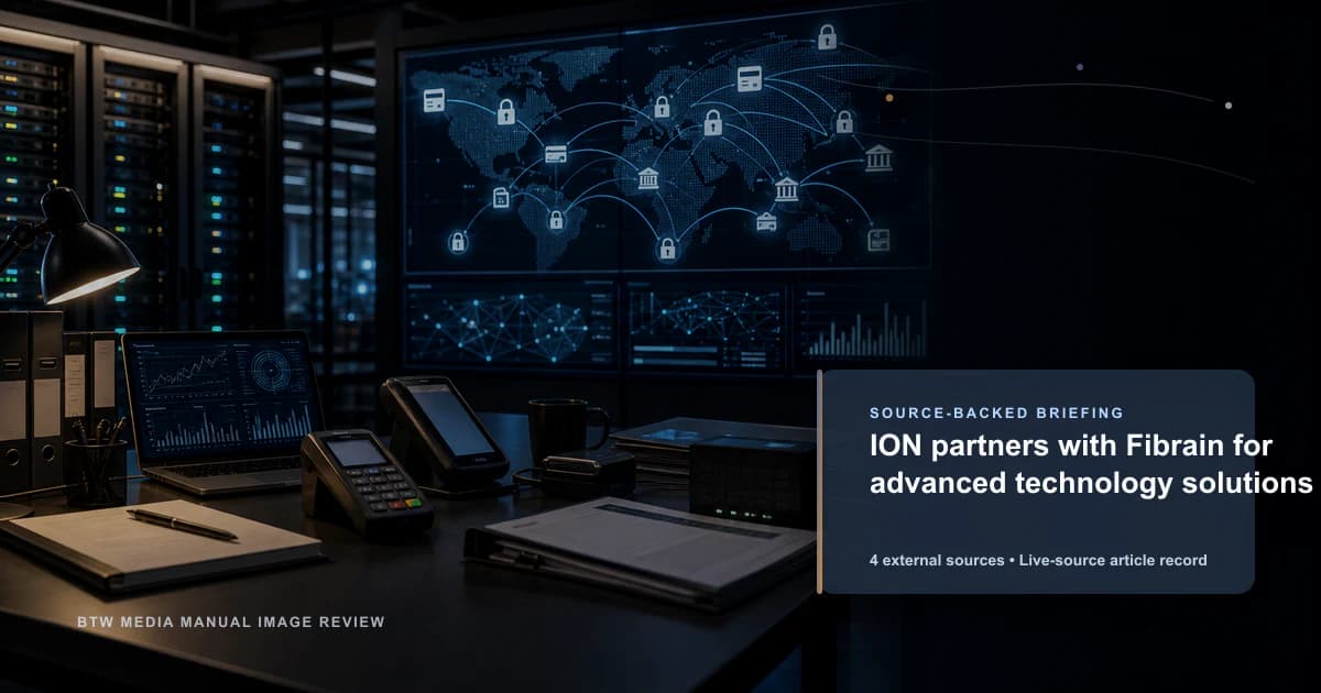 ION partners with Fibrain for advanced technology solutions source-backed briefing visual