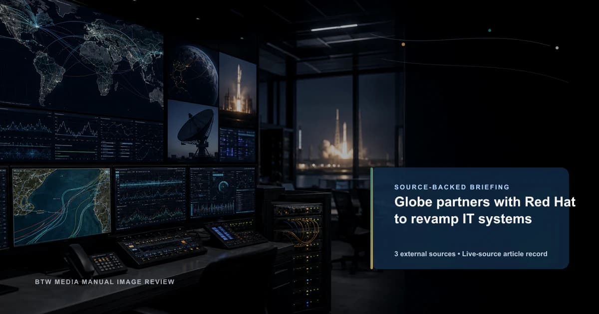 Globe partners with Red Hat to revamp IT systems source-backed briefing visual