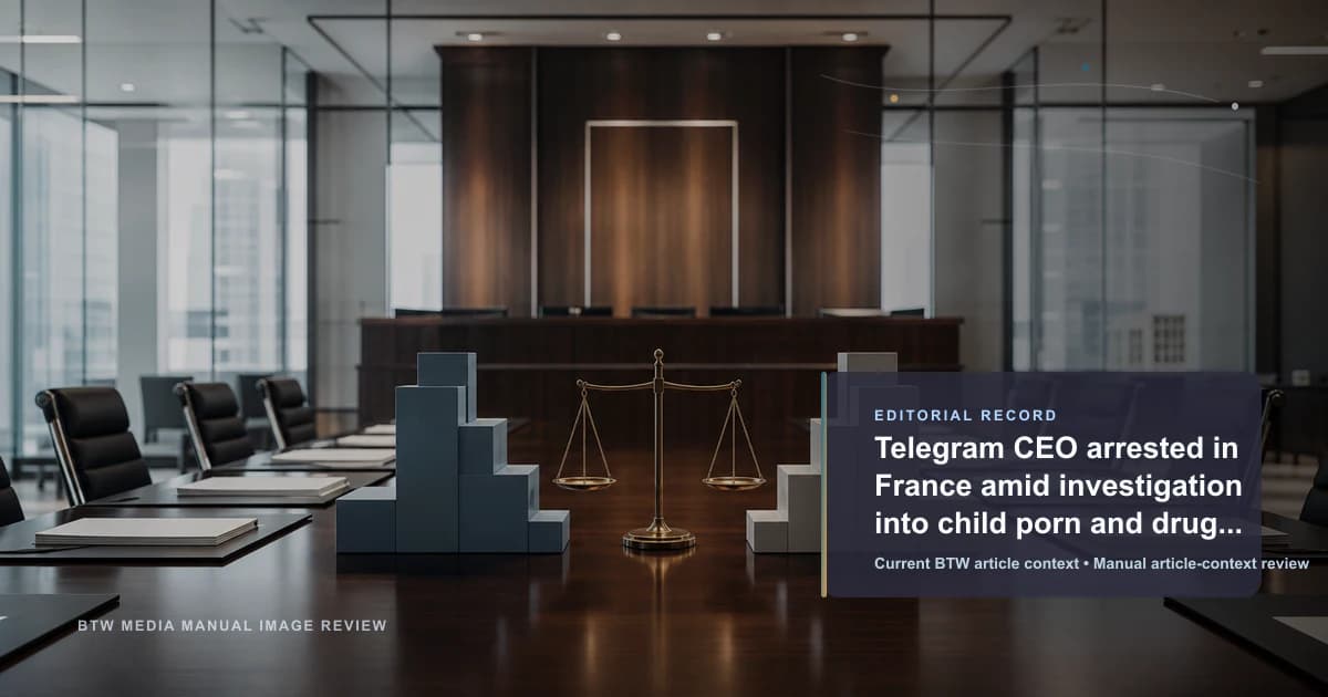 Le PDG de Telegram arrêté en France dans le cadre d'une enquête sur la pédopornographie et le trafic de drogue