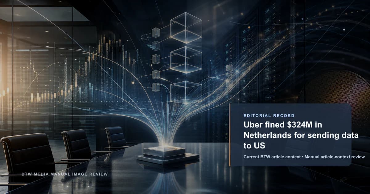 Uber écope d'une amende de 324 M$ aux Pays-Bas pour transfert de données vers les États-Unis