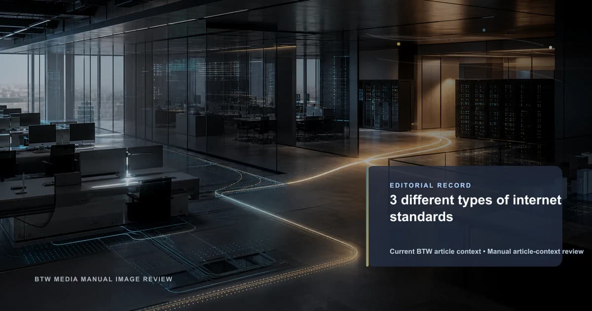 3 différents types de normes internet