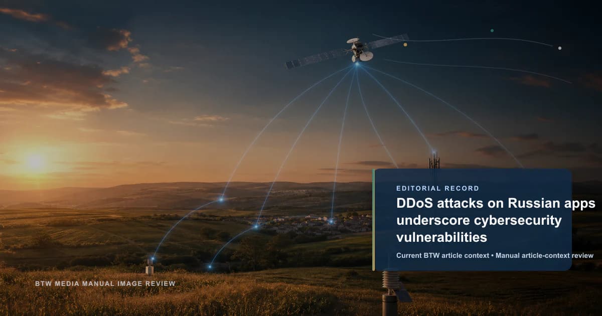DDoS attacks on Russian apps underscore cybersecurity vulnerabilities reviewed editorial briefing visual