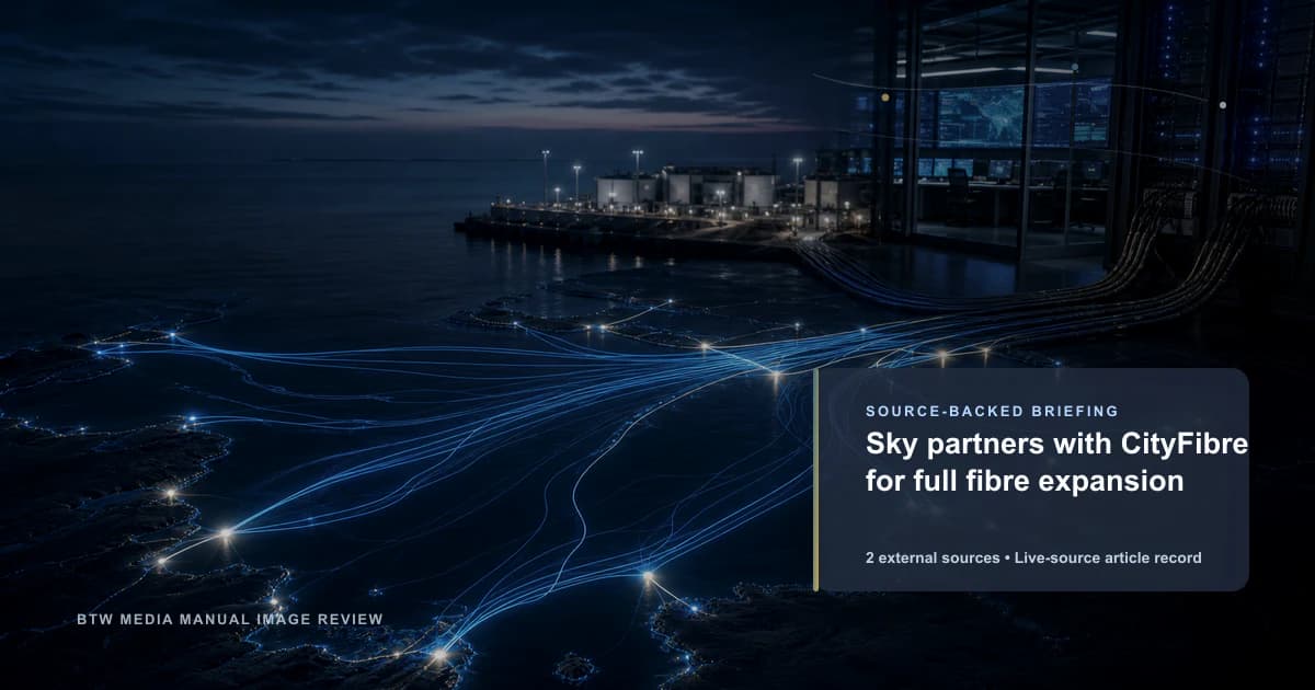 Sky se asocia con CityFibre para la expansión de la fibra completa