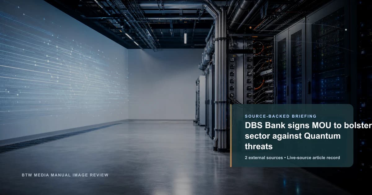 DBS Bank signe un protocole d'accord pour renforcer le secteur face aux menaces quantiques