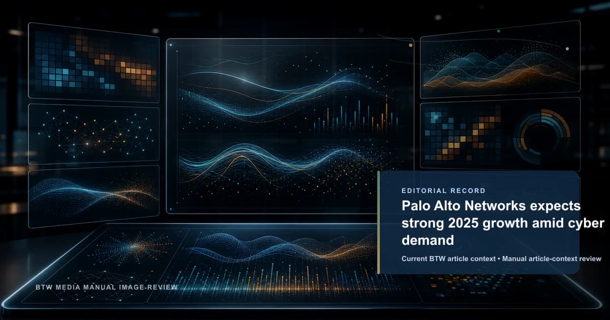 Palo Alto Networks expects strong 2025 growth amid cyber demand reviewed editorial briefing visual