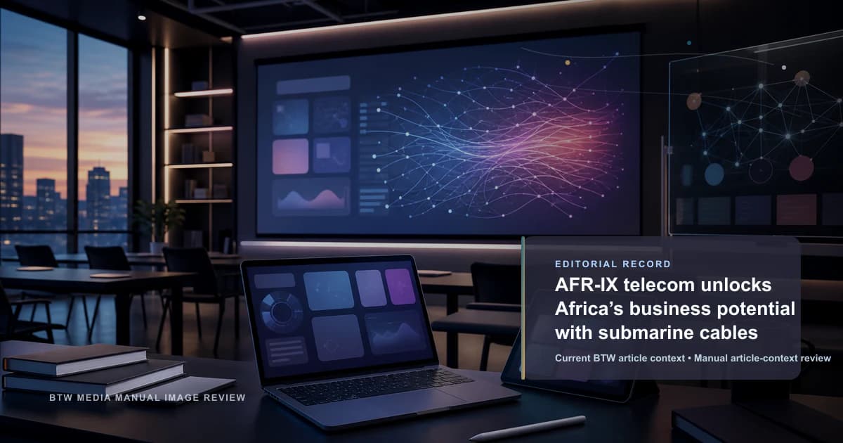 AFR-IX telecom unlocks Africa’s business potential with submarine cables reviewed editorial briefing visual