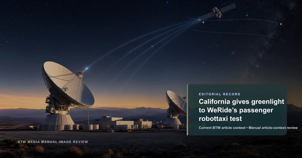 La Californie donne le feu vert au test de robotaxi avec passagers de WeRide