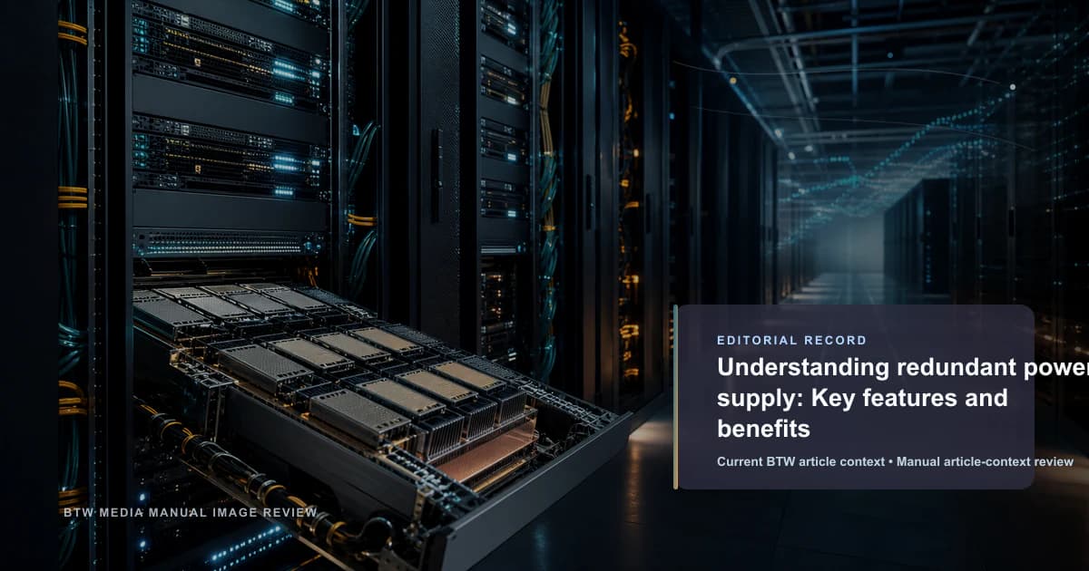 Understanding redundant power supply: Key features and benefits reviewed editorial briefing visual