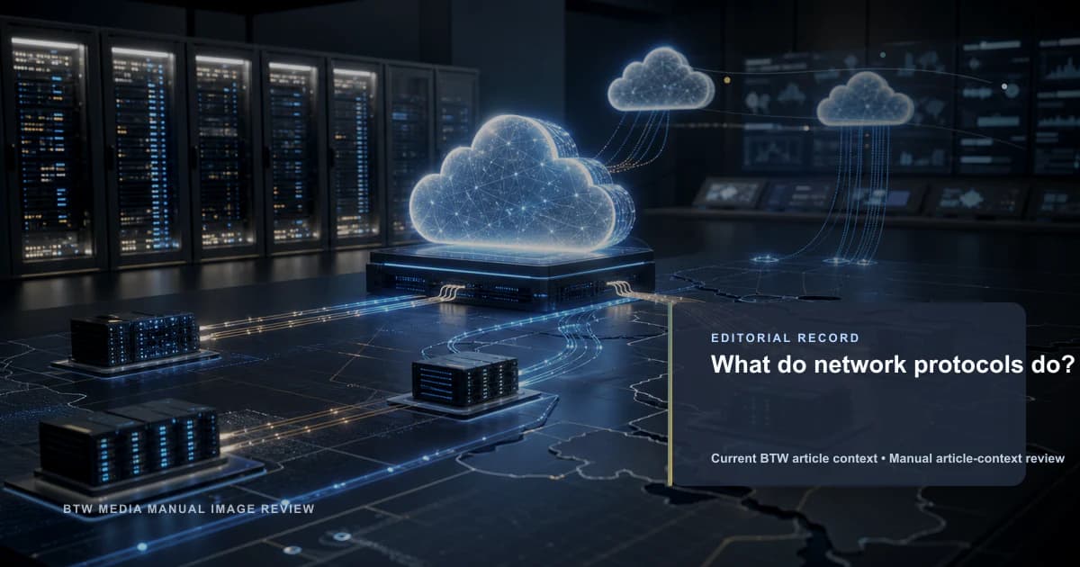 What do network protocols do? reviewed editorial briefing visual