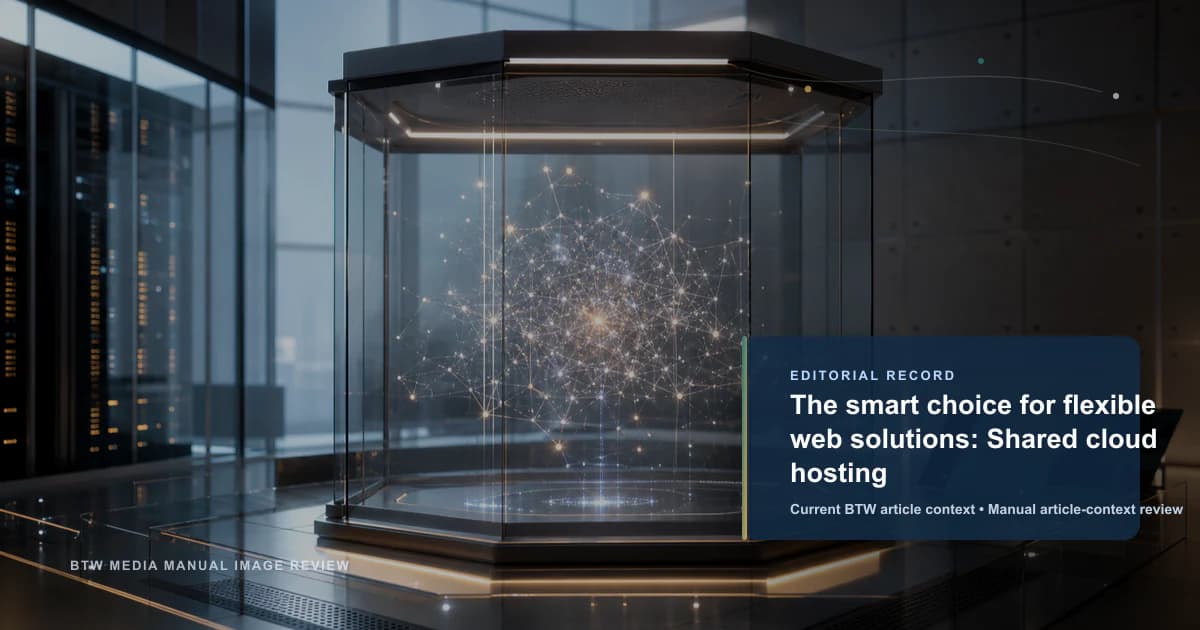 The smart choice for flexible web solutions: Shared cloud hosting reviewed editorial briefing visual