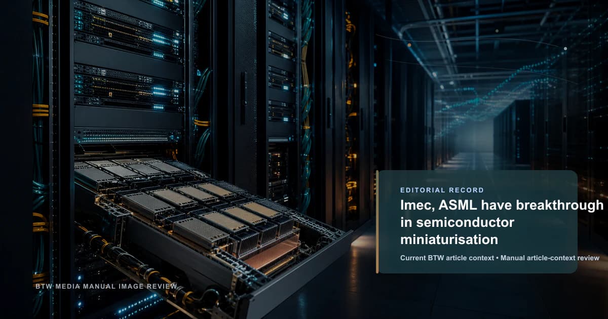 Imec et ASML réalisent une percée dans la miniaturisation des semi-conducteurs