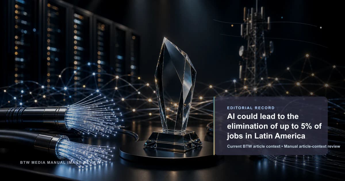 AI could lead to the elimination of up to 5% of jobs in Latin America reviewed editorial briefing visual