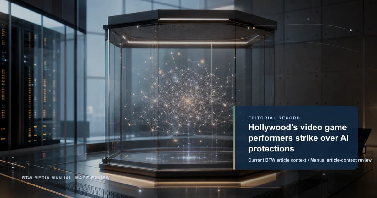 Hollywood’s video game performers strike over AI protections reviewed editorial briefing visual