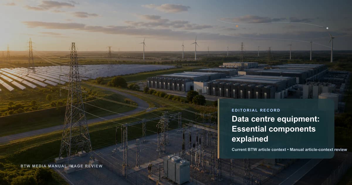Data centre equipment: Essential components explained reviewed editorial briefing visual