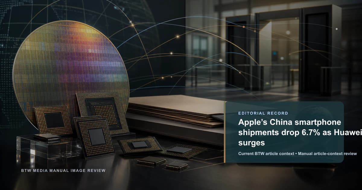 Los envíos de smartphones de Apple en China caen un 6,7% mientras Huawei se dispara