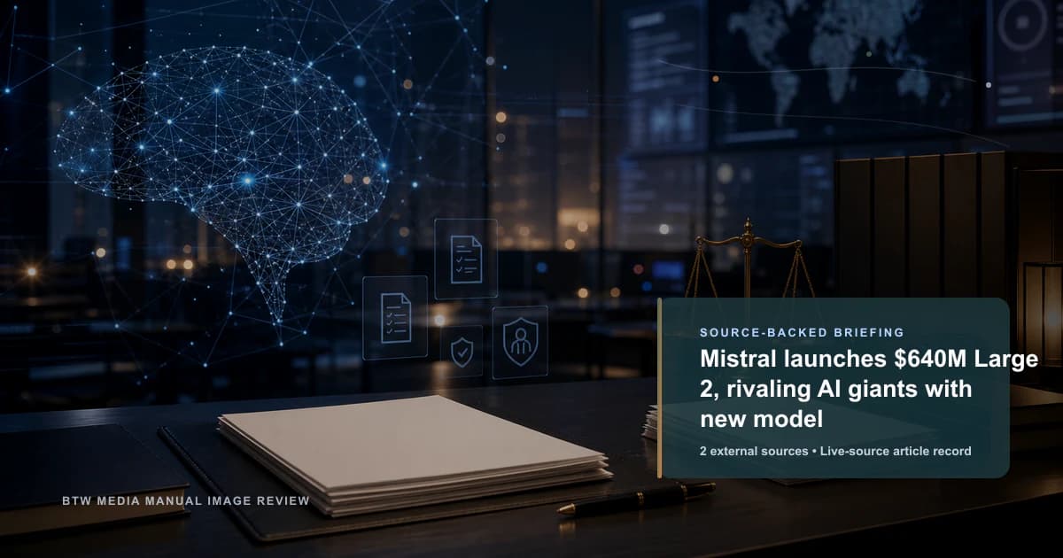 Mistral、640M ドルの AI モデル「Large 2」を発表、OpenAI や Meta に対抗
