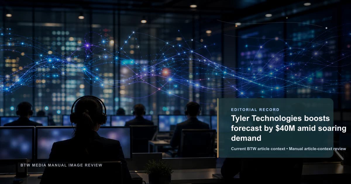 Tyler Technologies aumenta su previsión en $40M ante una demanda disparada