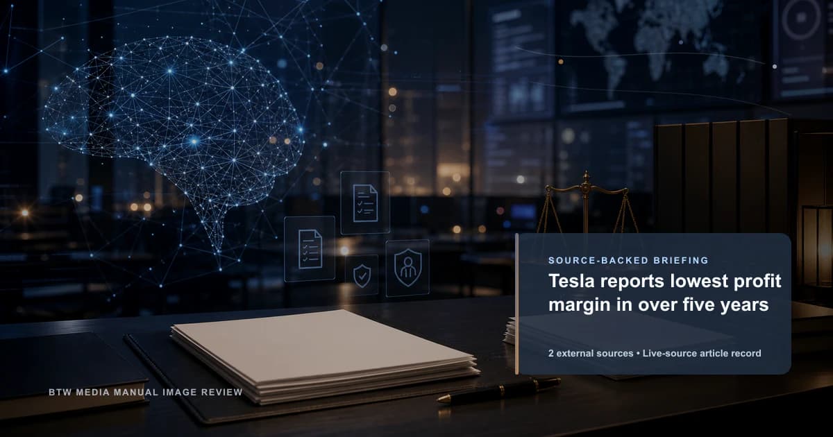 Tesla reporta su margen de beneficio más bajo en más de cinco años